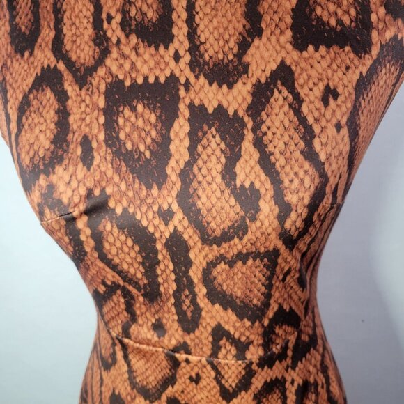 We Wore What Women Snake Print Cider Muscle Sleeveless Mini Dress Size XS - Picture 7 of 8